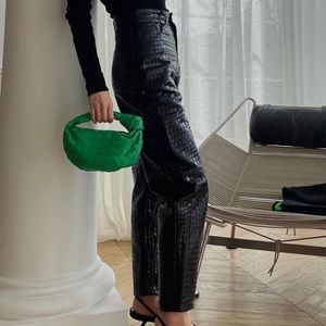 Faux leather crocodile print